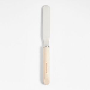 New! Crate&Barrel Stainless Steel Spatula with Beechwood Handle 10.51”